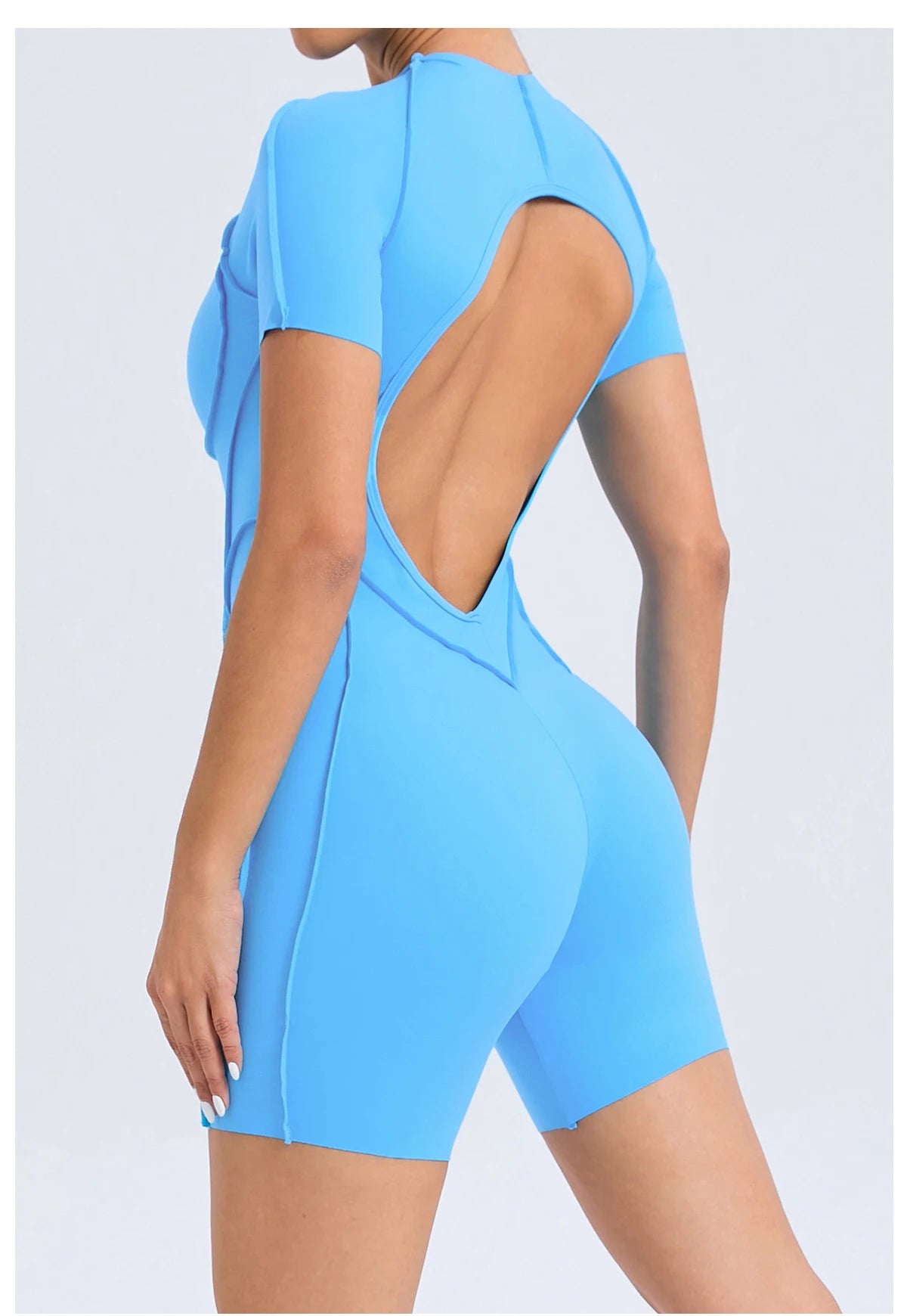 Women’s Backless Scrunch Booty Jumpsuit - yourelevatedwellness