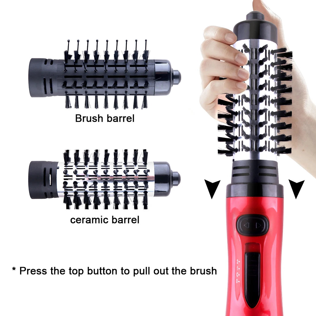 Hair dryer brush three in one hot air rotating brush, used for straightening and shaping curly hair, hair salon styling tool yourelevatedwellness