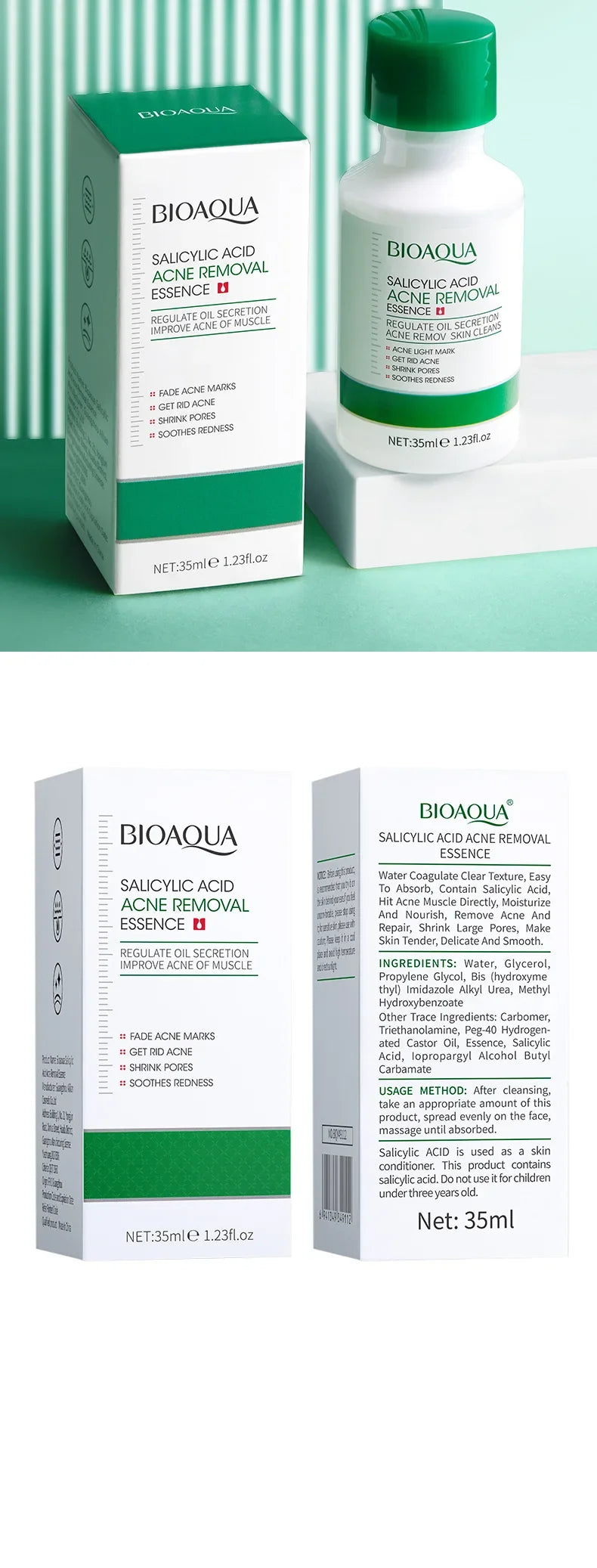 BIOAQUA Salicylic Acid Acne Serum - yourelevatedwellness
