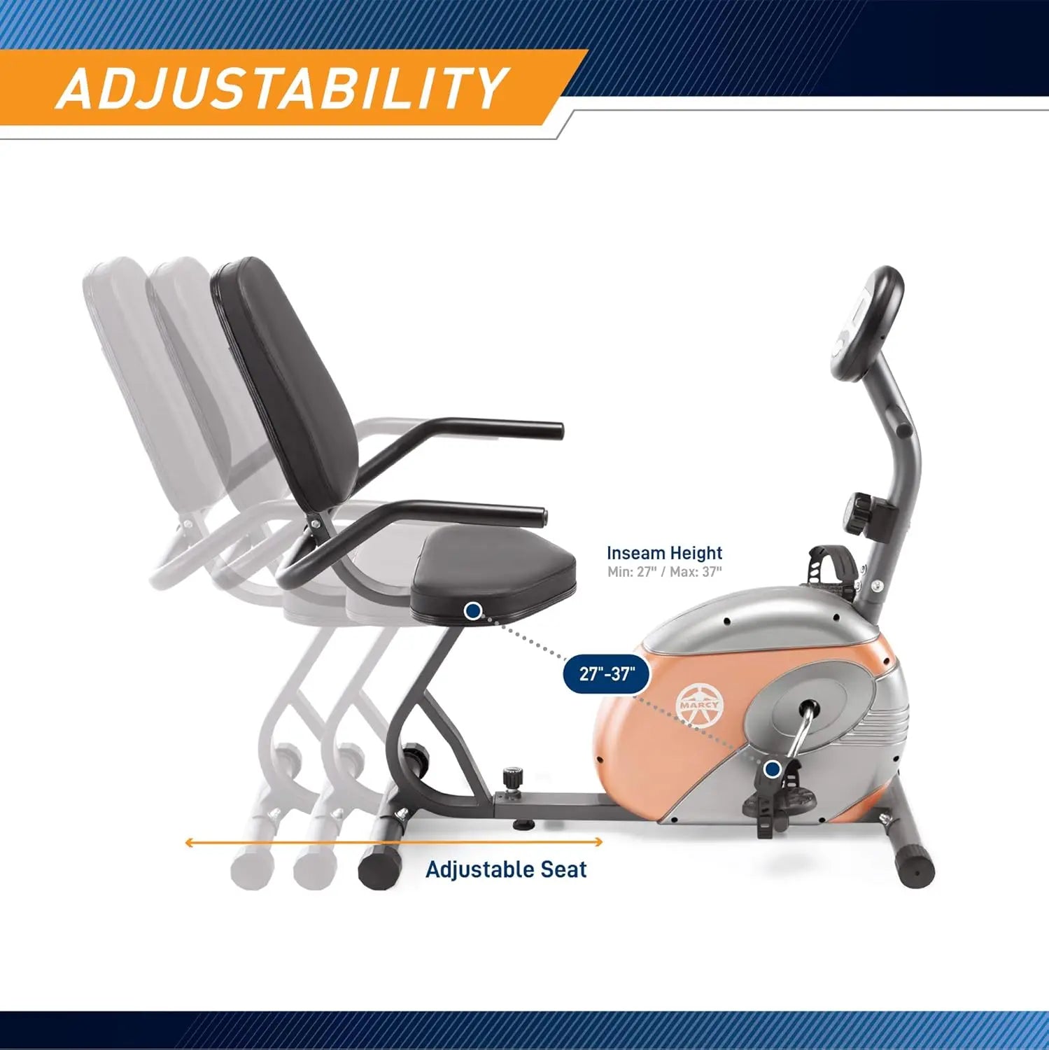 Adjustable Magnetic Resistance Exercise Bike - yourelevatedwellness