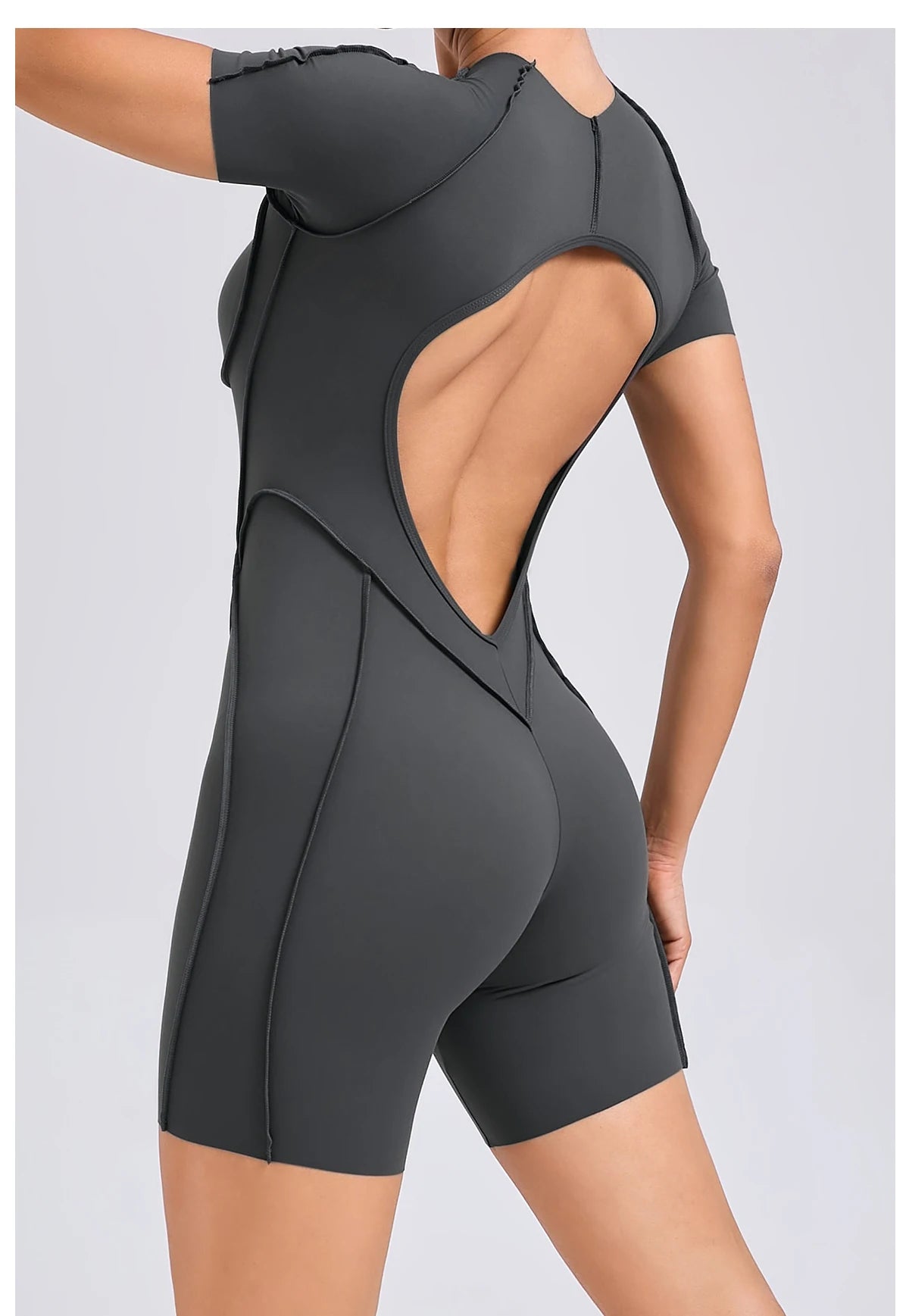 Women’s Backless Scrunch Booty Jumpsuit - yourelevatedwellness
