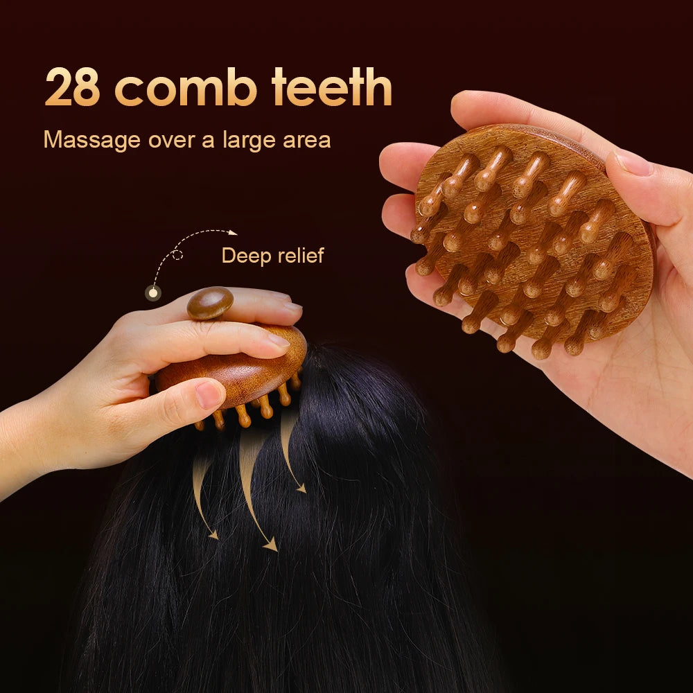 Multi-Functional Sandalwood Massage Comb - yourelevatedwellness