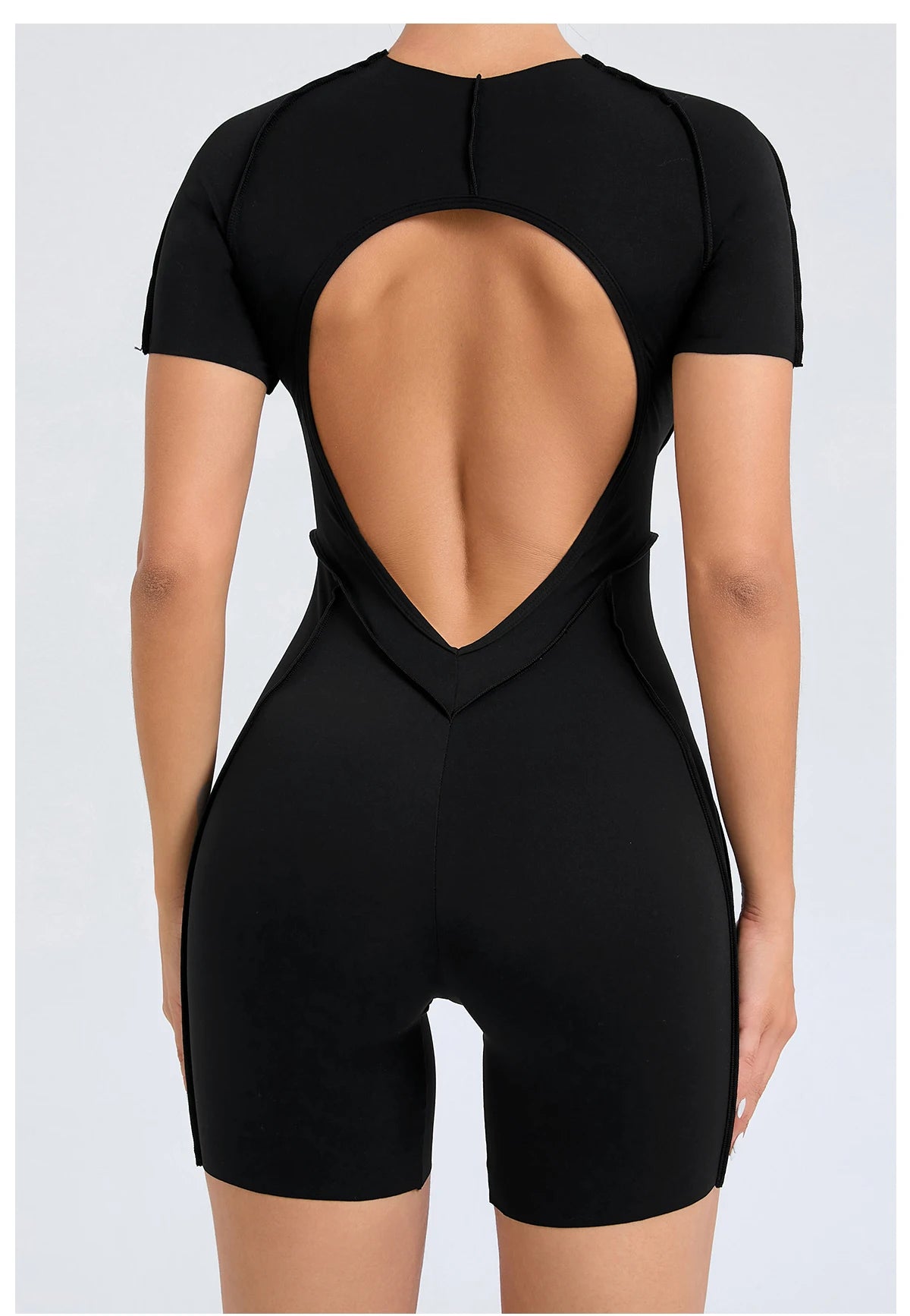 Women’s Backless Scrunch Booty Jumpsuit - yourelevatedwellness