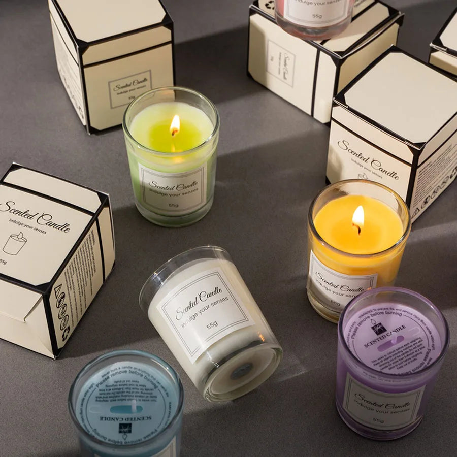Premium Handmade Soy Wax Aromatherapy Candle in Gift Box - yourelevatedwellness