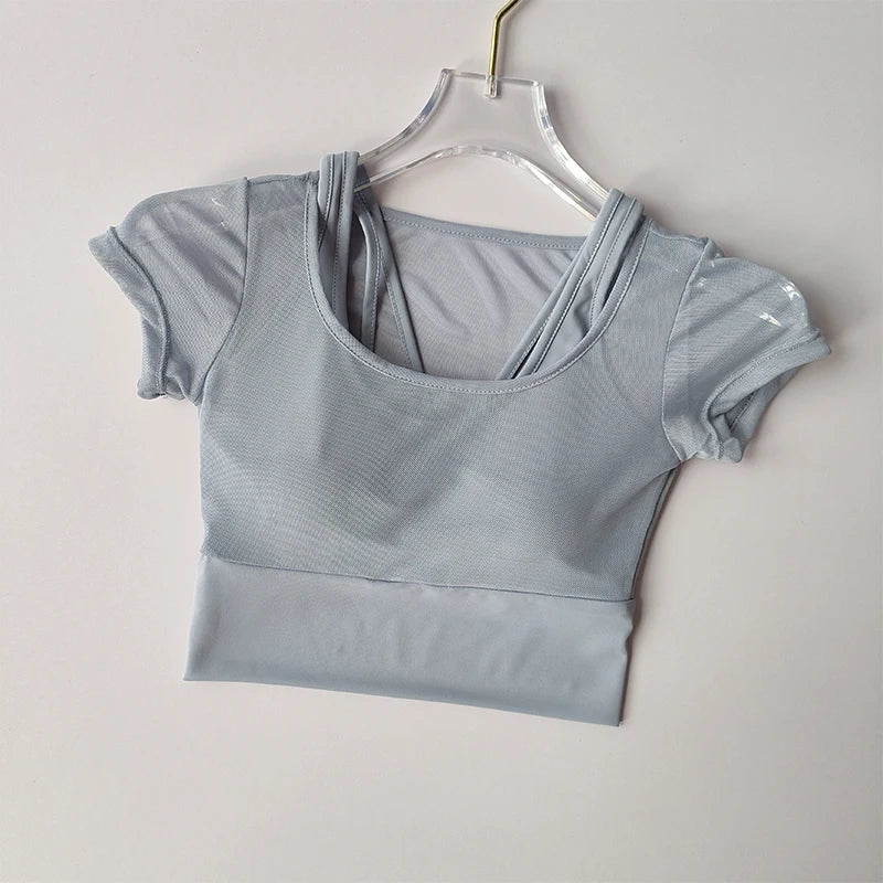 Women’s Yoga Fitness Suit – Quick-Dry Padded Sports Top - yourelevatedwellness