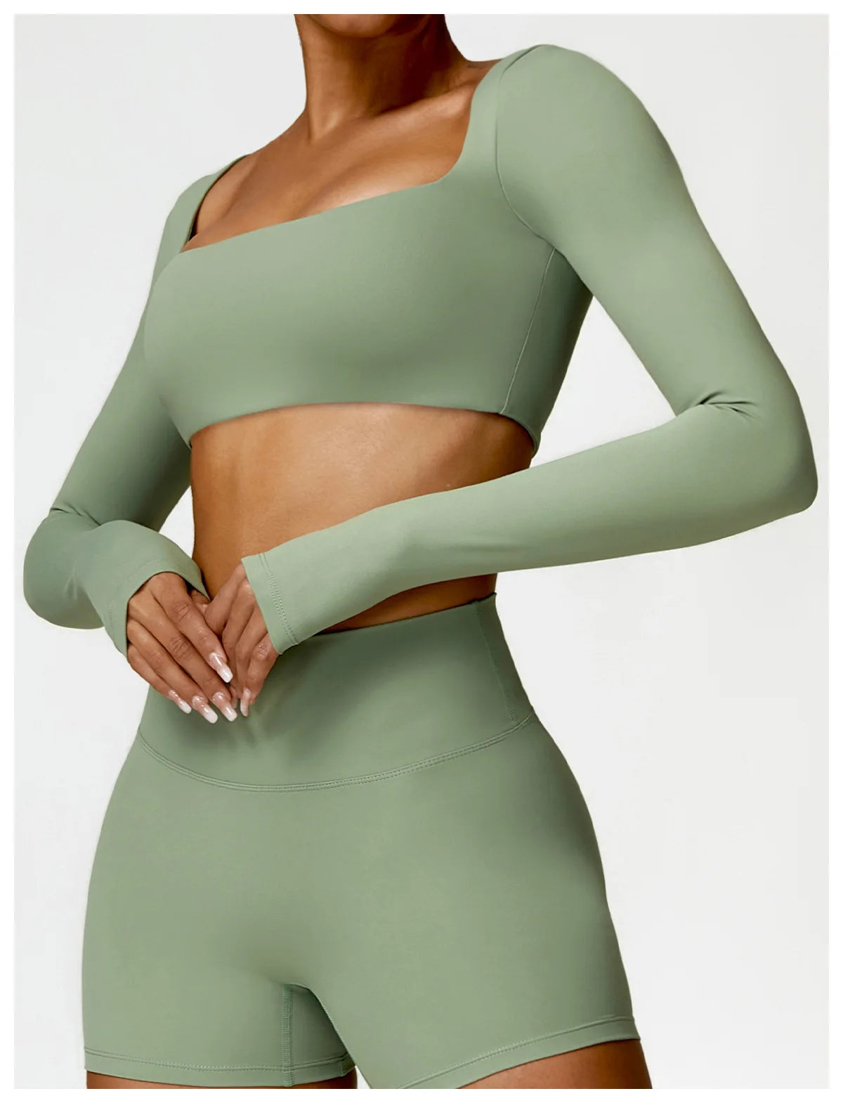 Women’s Quick-Dry Square Neck Gym Top - yourelevatedwellness