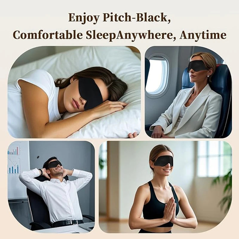 Sleep Eye Mask Weighted for Side Sleeper Men Women 3D Contoured Sleeping Mask No Eye Pressure 100% Blockout Soft Comfortable Eye yourelevatedwellness