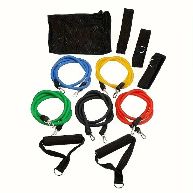 11-Piece Resistance Training Strap Set – Home Gym Fitness Bands - yourelevatedwellness