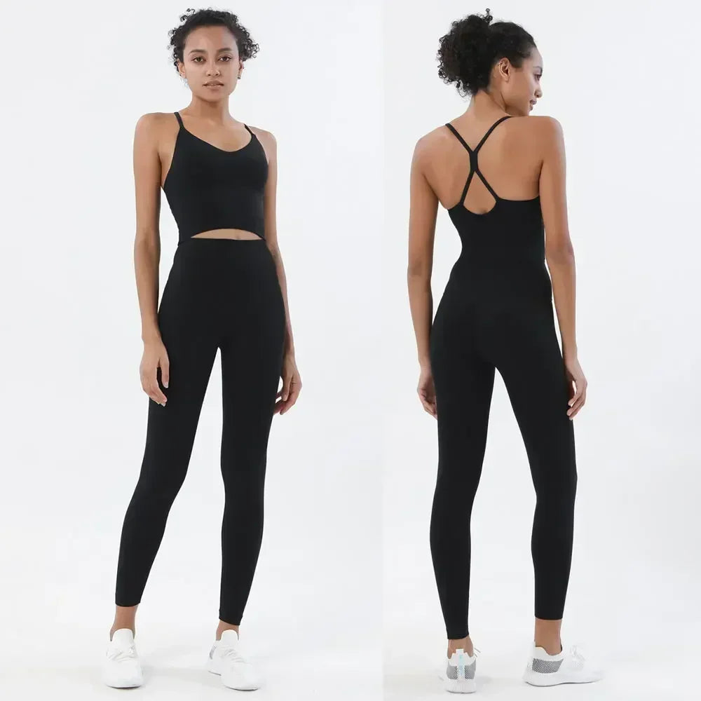 Women’s 2-Piece Gym Set – Sports Bra & Leggings - yourelevatedwellness